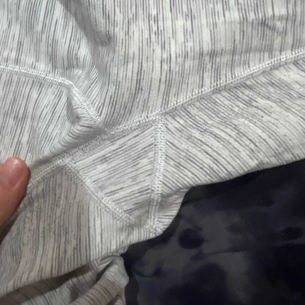Lululemon Align Pant 25" Mini Heathered Herringbone Heathered Black White - Picture 5 of 7